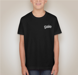 Kid Wearing Gale t-shirt